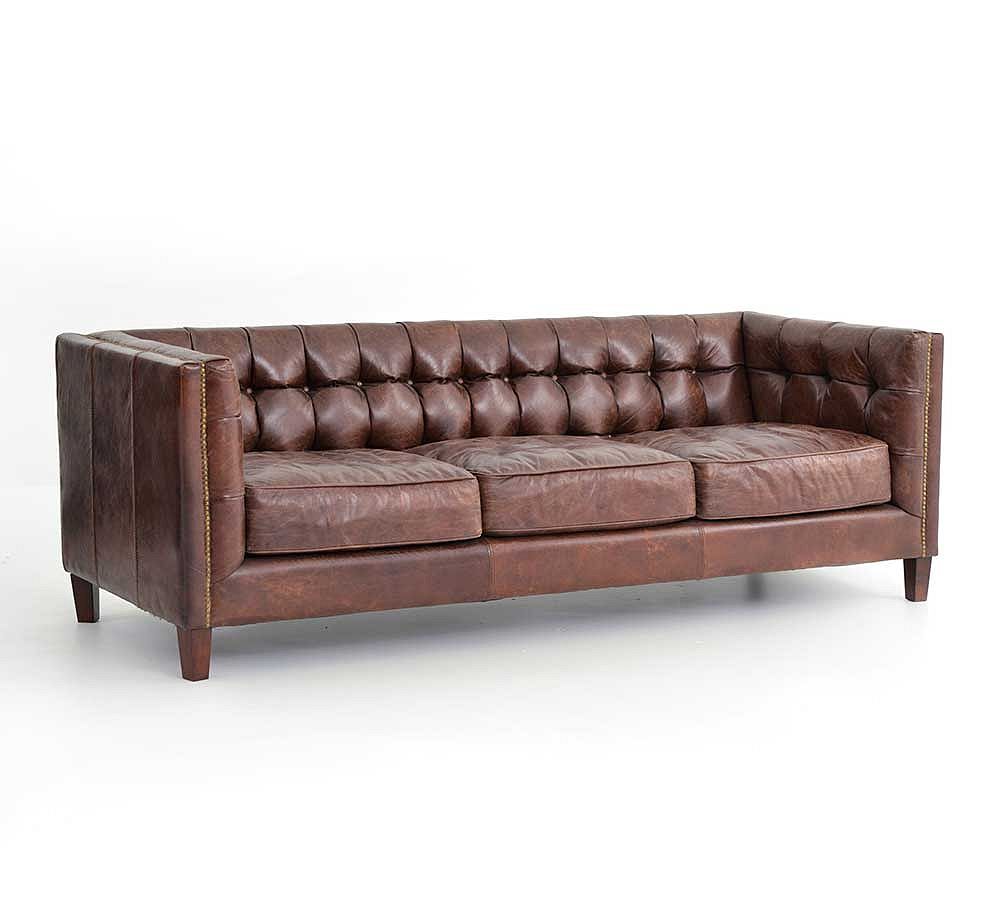 Burke Leather Sofa