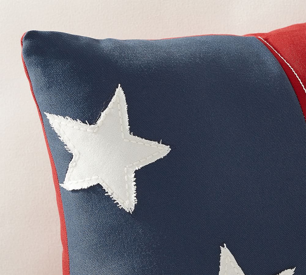 Americana Outdoor Throw Pillow