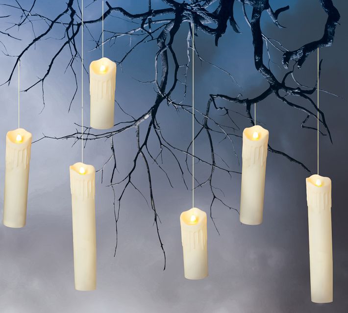 Hanging Floating Candles - Set of 6 | Pottery Barn