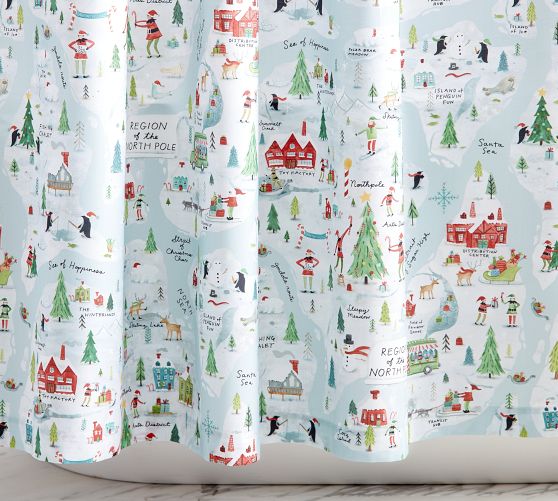 North Pole Shower Curtain | Pottery Barn