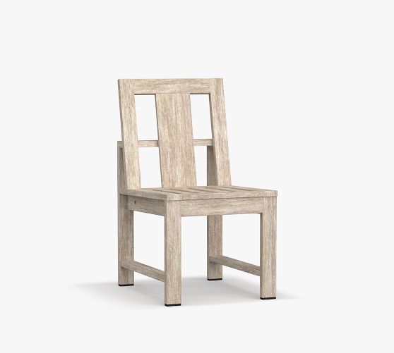 OPEN BOX: Indio FSC® Eucalyptus Dining Side Chair Frame, Biscotti ...