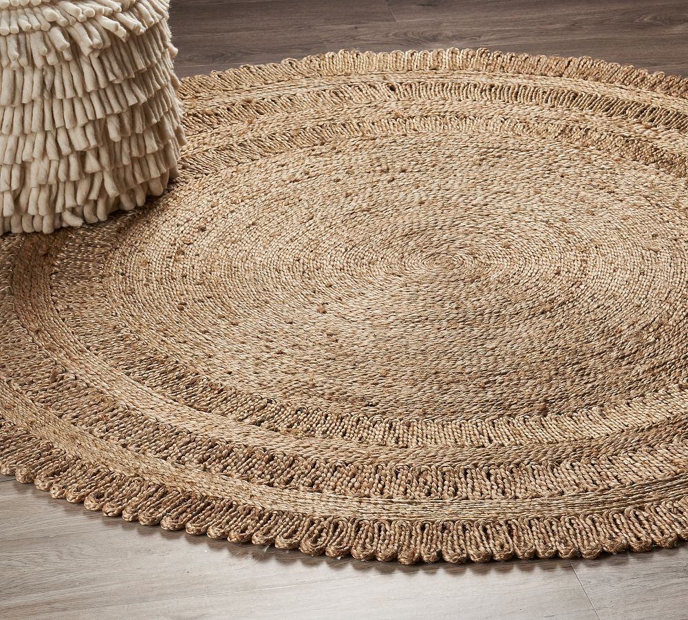 Kalev Jute Round Rug | Pottery Barn