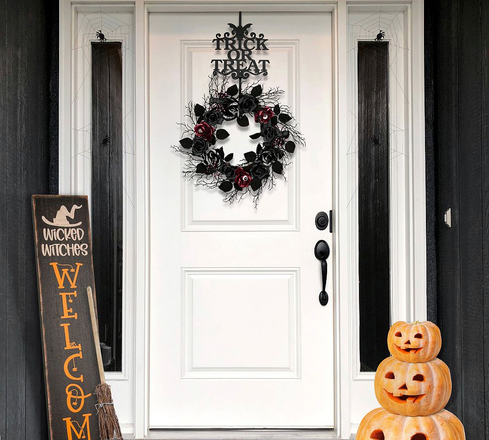 Heart Wreaths for Front Door Halloween Pendant Bar Dress Up Props