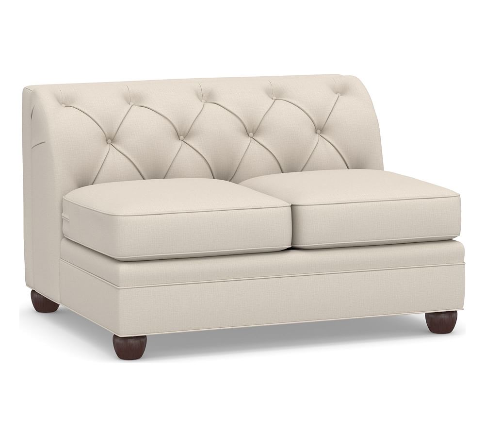 OPEN BOX Chesterfield Square Arm Upholstered Sectional Armless
