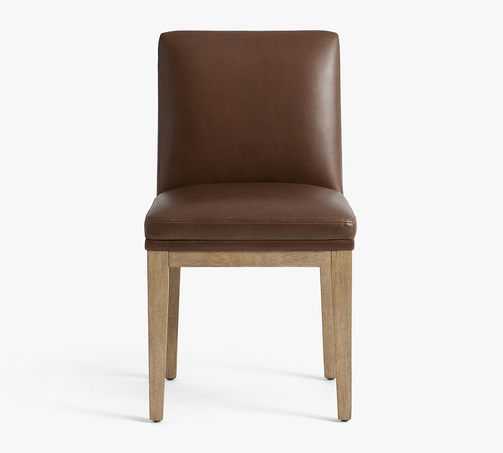 Bonita Transitional Vegan Leather Armchair With Removable Seat