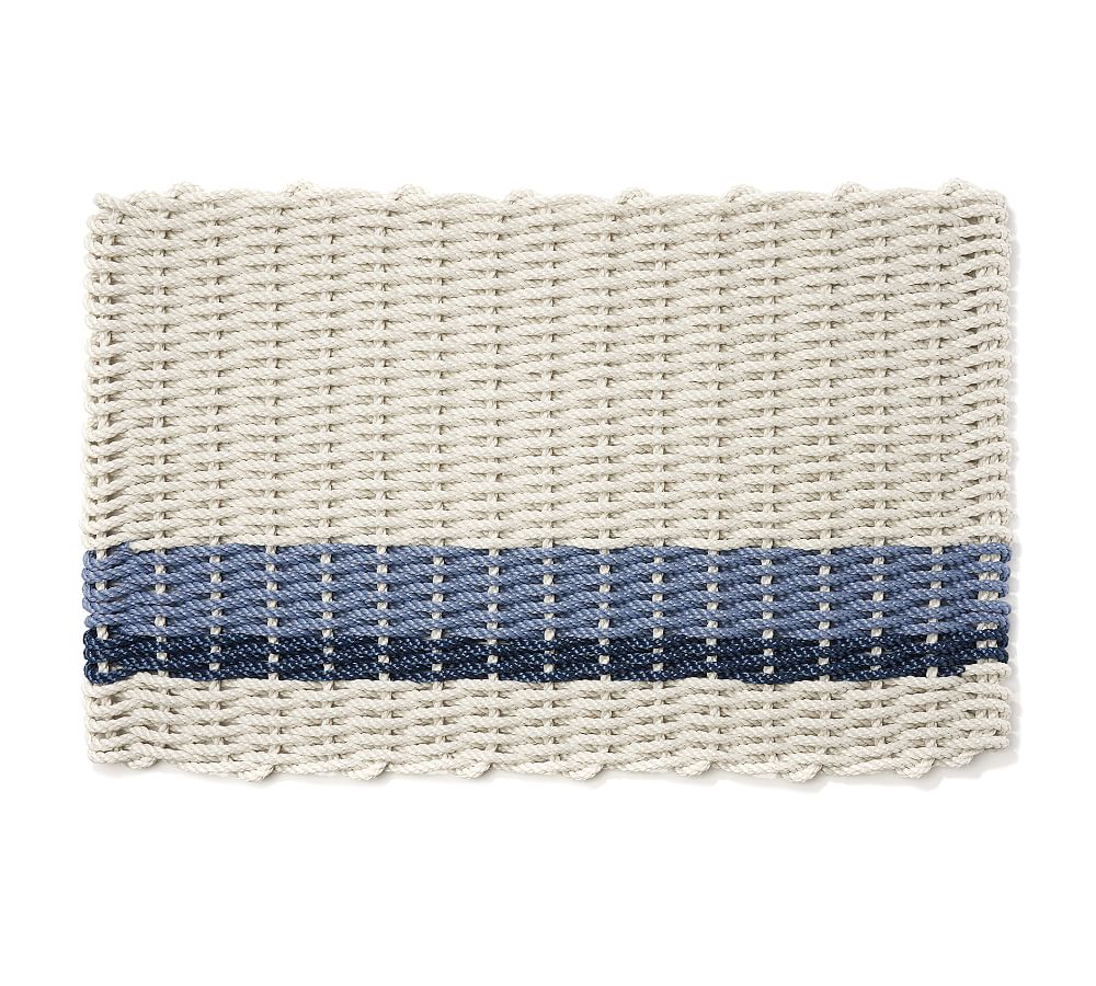 The Rope Co. Coastal Striped Handwoven Doormat