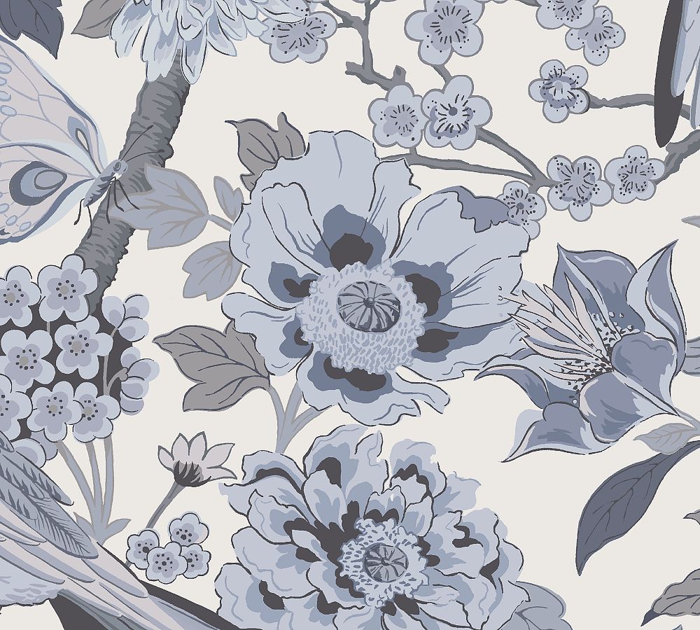 Bloom Floral Print Wallpaper