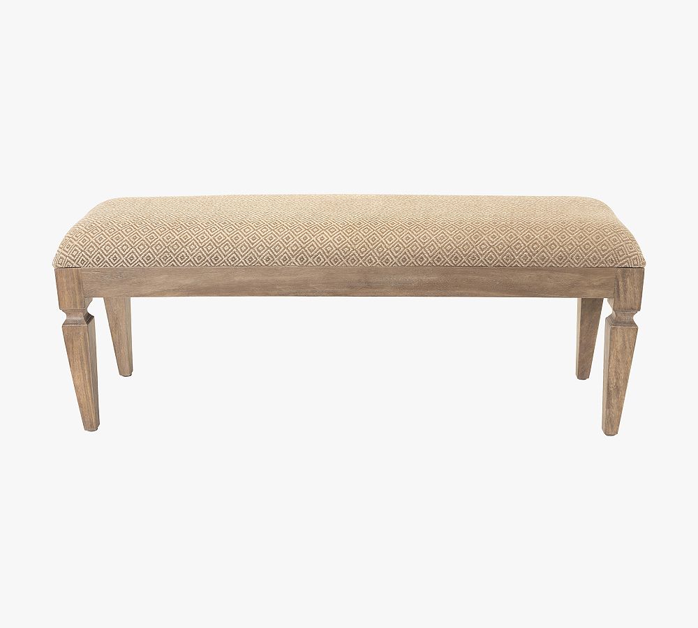 Pottery Barn Violet Upholstered Bench