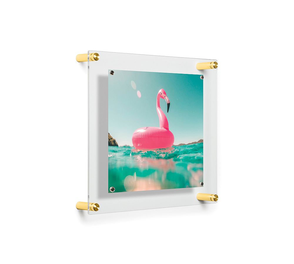 Acrylic Floating Single Panel Gallery Frames with Magnets