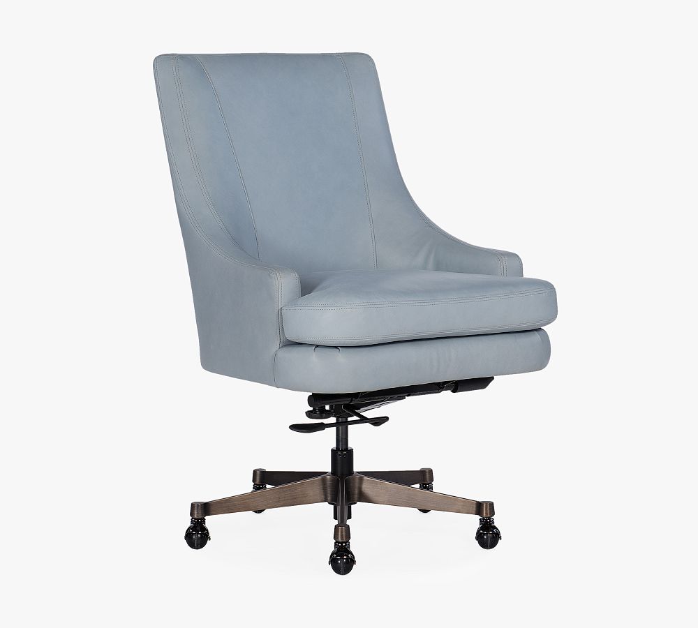 Palma Leather Swivel Desk Chair