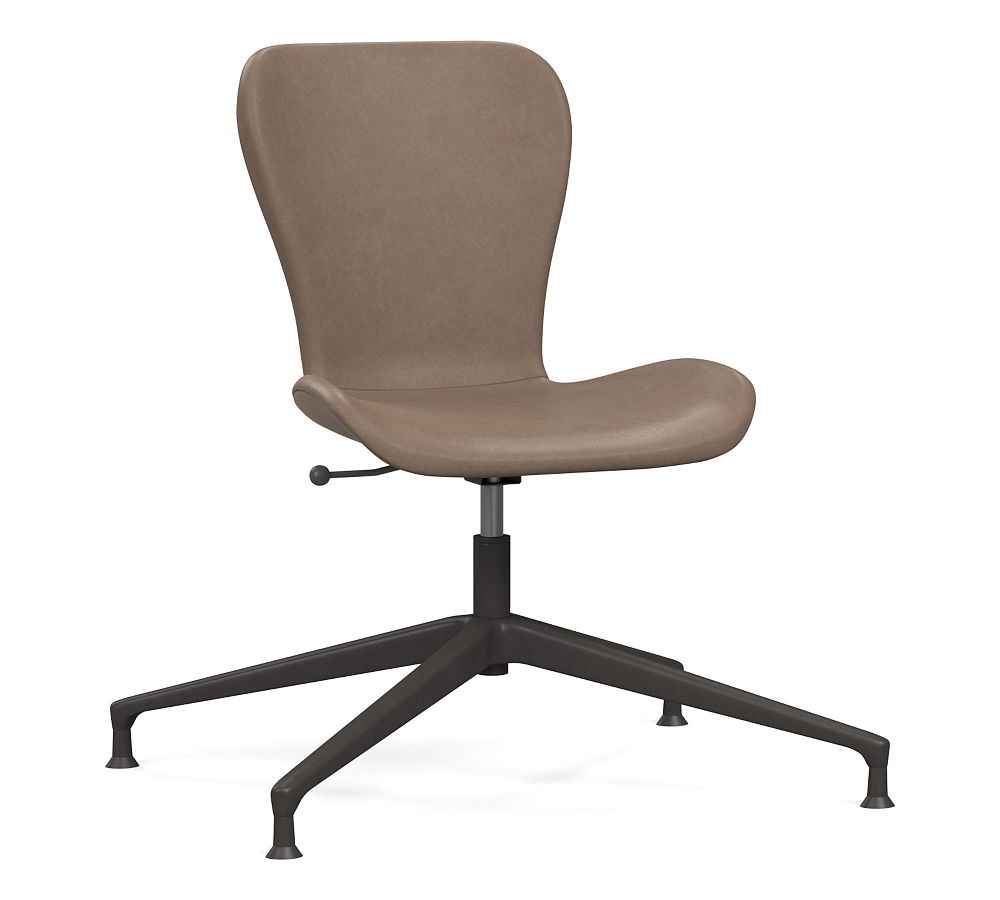 Burke Leather Swivel Desk Chair