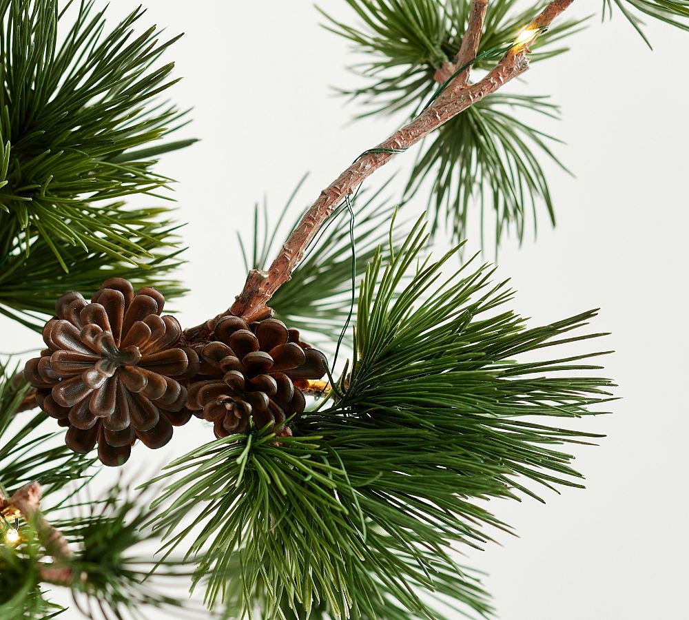 Sticker Frosted Pine Cones & Needles