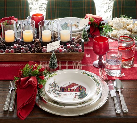 Christmas In the Country Dinnerware Collection | Pottery Barn