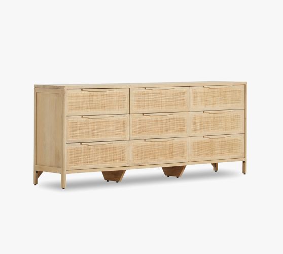 Dolores 9-Drawer Cane Dresser | Pottery Barn