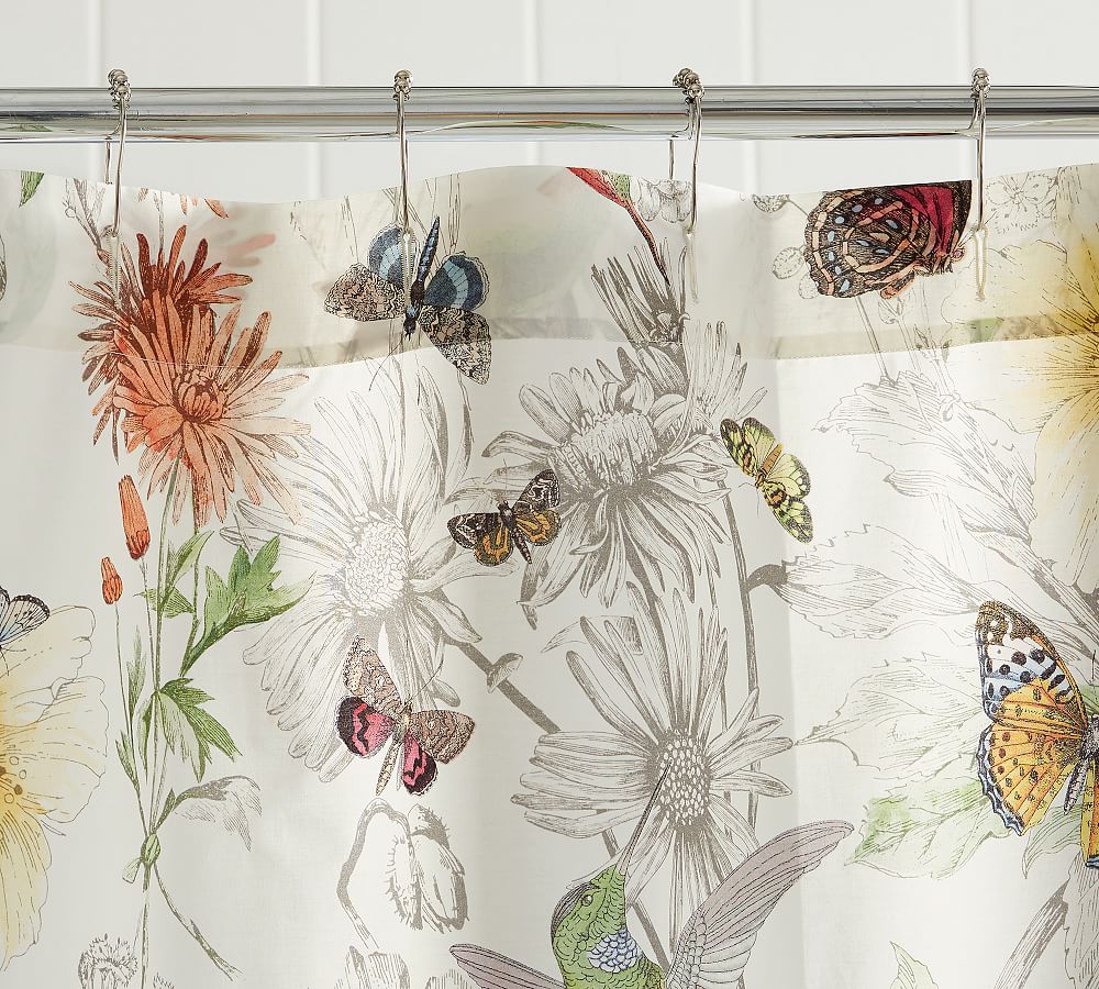 Hummingbird Shower Curtain Pottery Barn