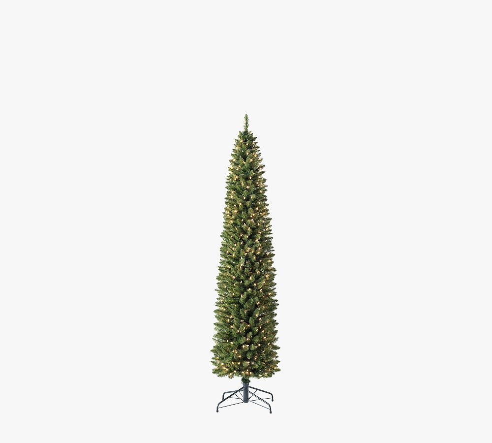 Pre-Lit Empire Pencil Artificial Christmas Tree