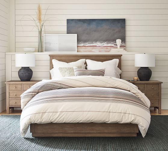 Farmhouse Storage Platform Bed | Pottery Barn