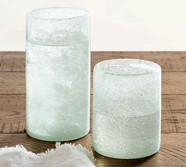 Pottery Barn Bubble Recycled Drinking Glasses