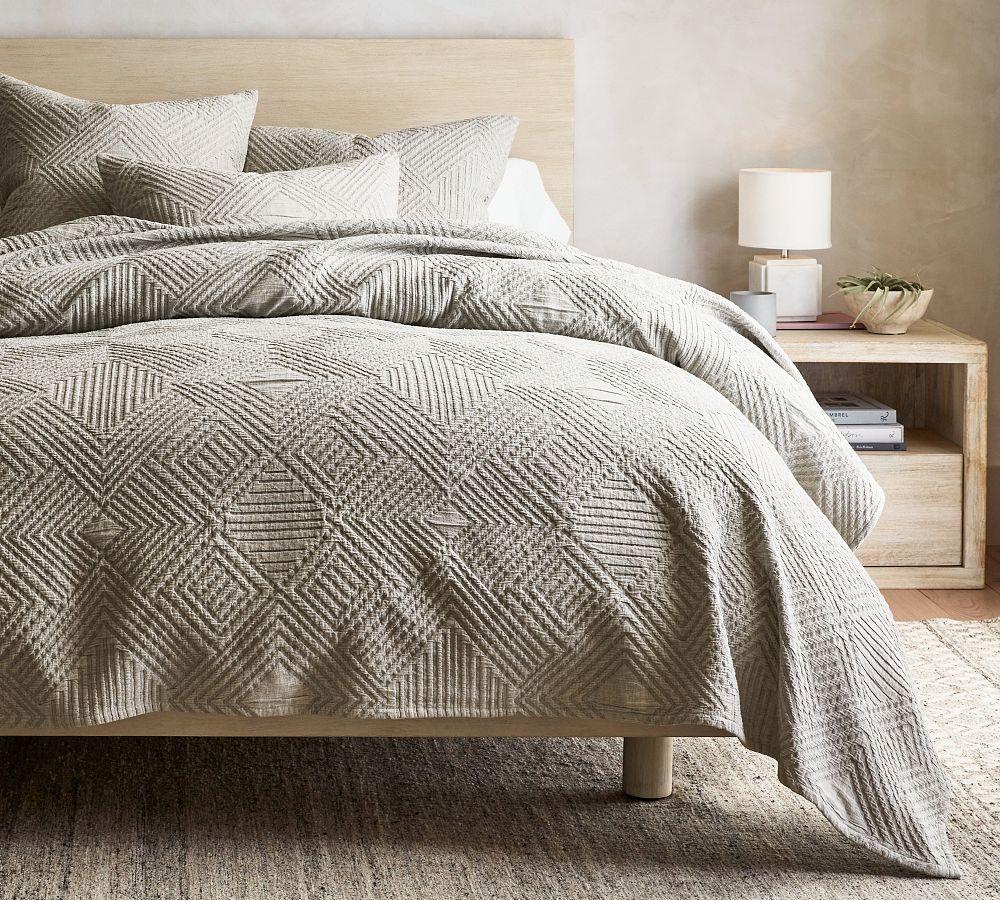 Sweet July Geo Coverlet | Pottery Barn