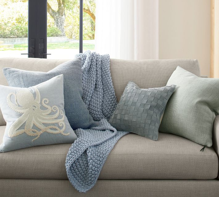 Bayside Seed Stitch Pillow