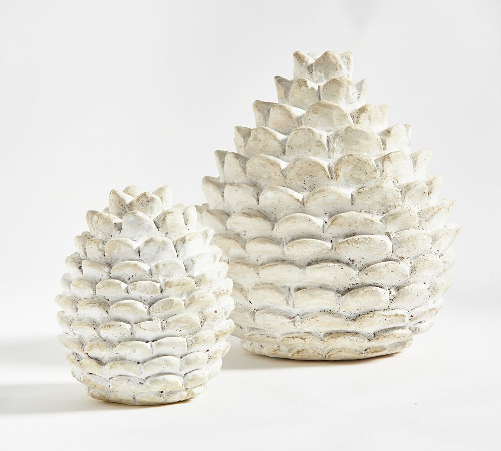 Artisan Handcrafted Ceramic Pinecone