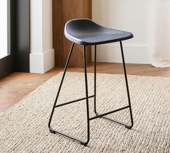 Brenner Leather Counter Stool