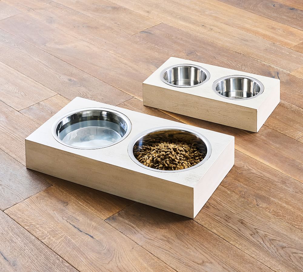 Indoor / Outdoor Elevated Dog Bowl Set with High Quality Stainless Steel  Bowls