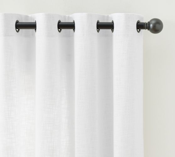Seaton Textured Cotton Grommet Curtain Pottery Barn