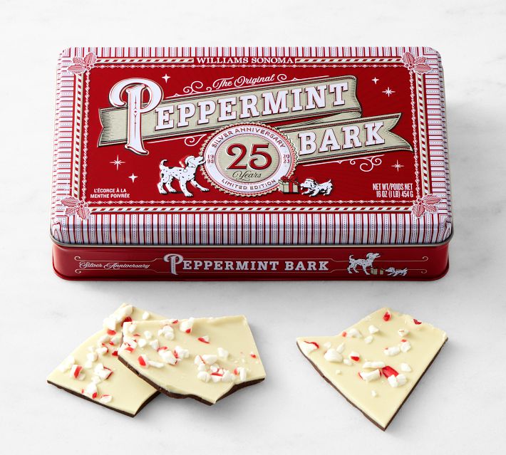 Williams Sonoma 25 Years of Peppermint Bark Gift Crate