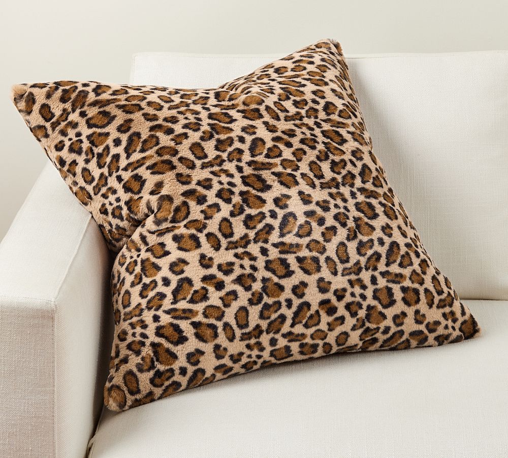 Faux Fur Cheetah Pillow