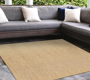 Toros Striped Outdoor Performance Rug | Pottery Barn