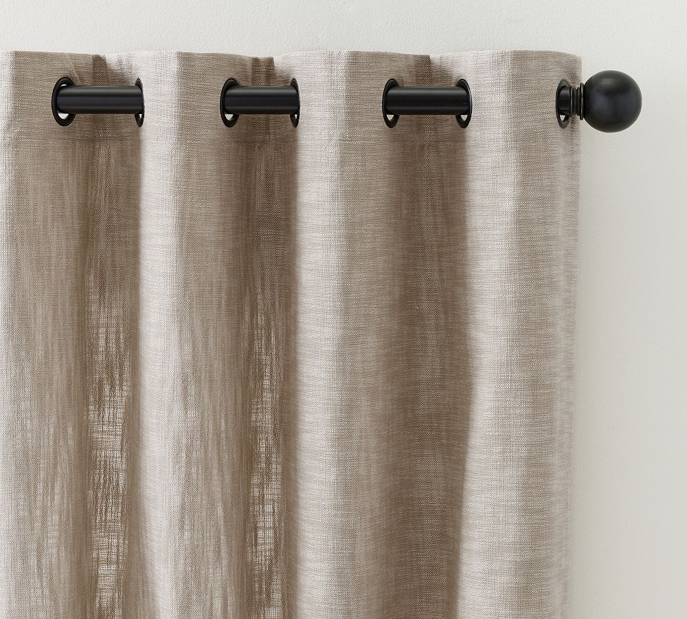 Seaton Textured Cotton Grommet Blackout Curtain