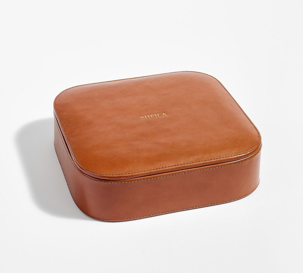 Peyton Leather Jewelry Box Pottery Barn