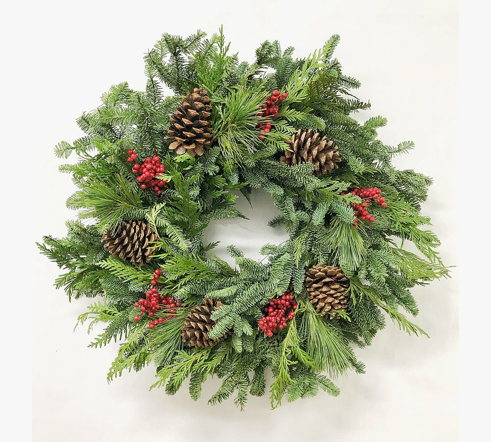 Fresh Pine Forest Wreath Pottery Barn