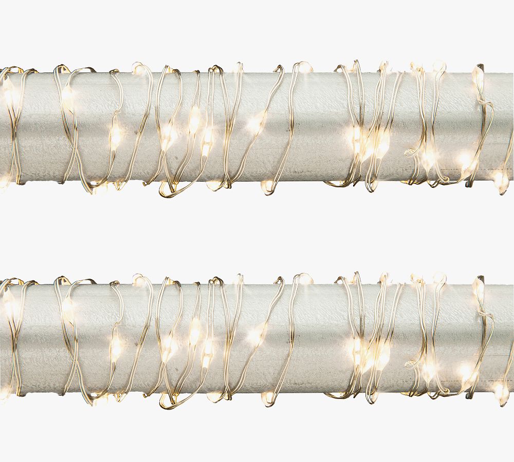 Micro LED String Lights On Silver Wire