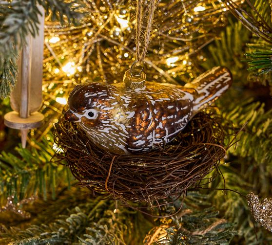 Bird In Nest Ornament 