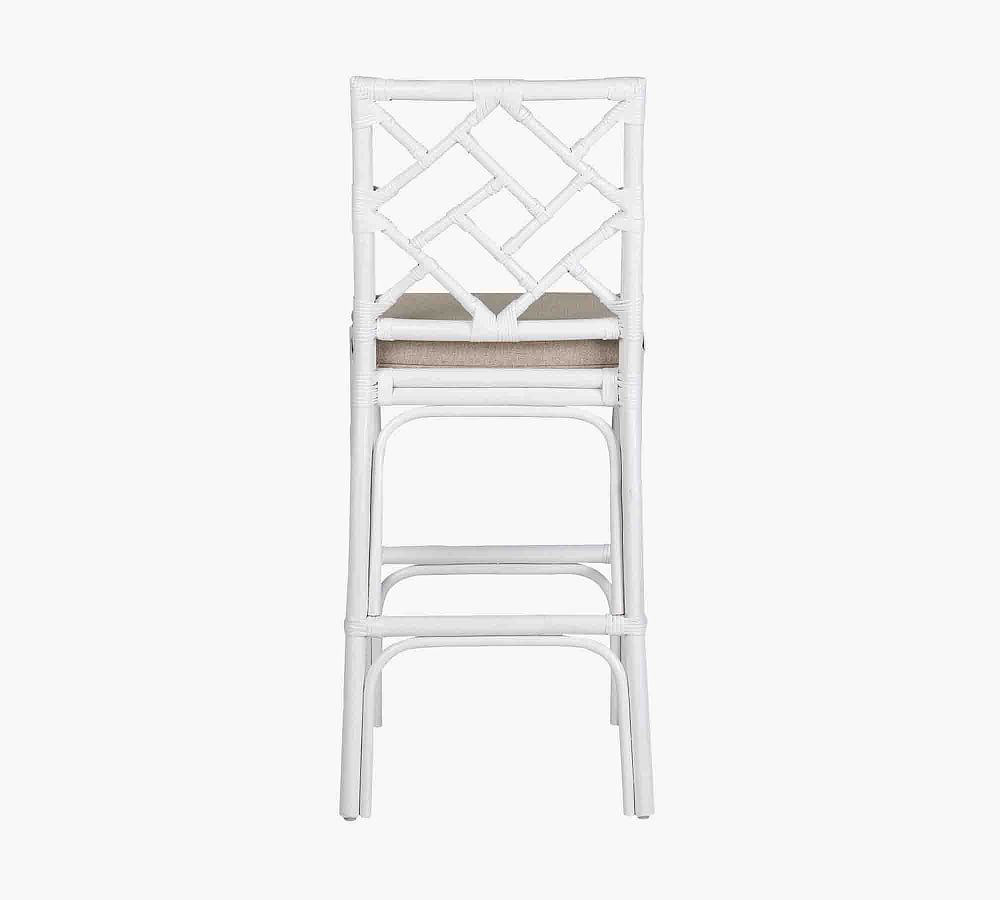 Kresge Rattan Outdoor Stool Pottery Barn