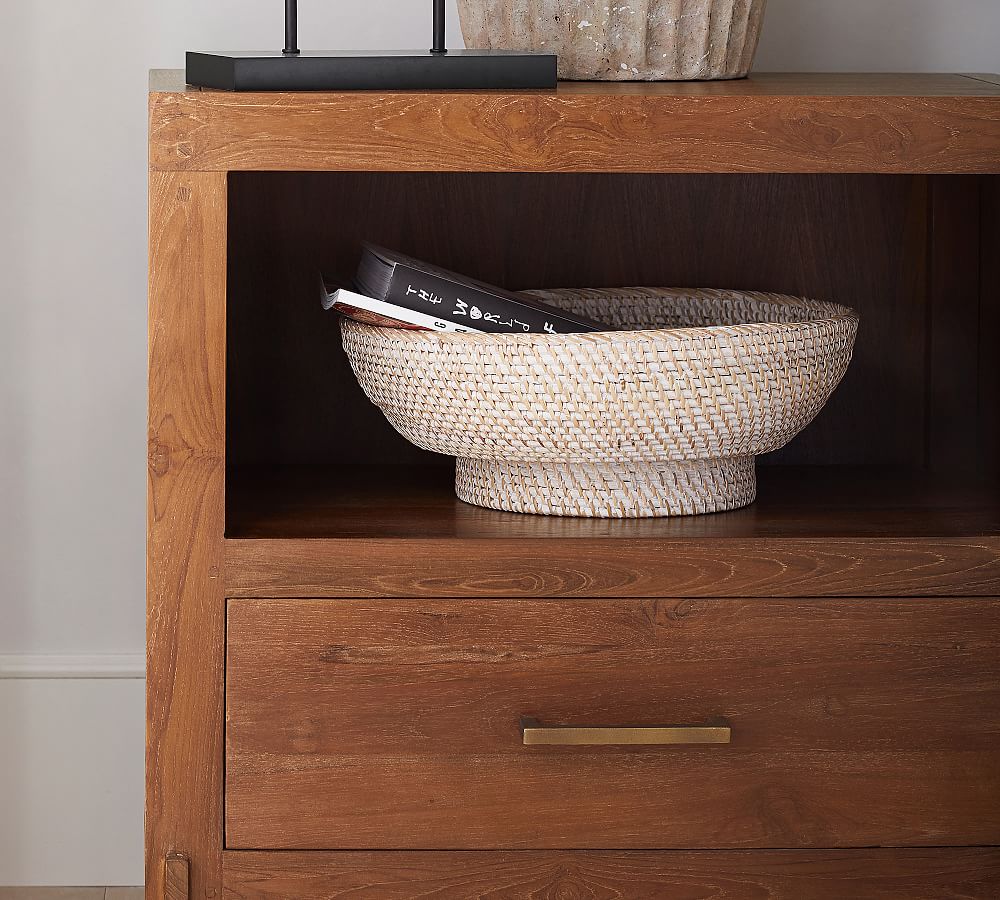 Menlo Reclaimed Teak Nightstand Pottery Barn