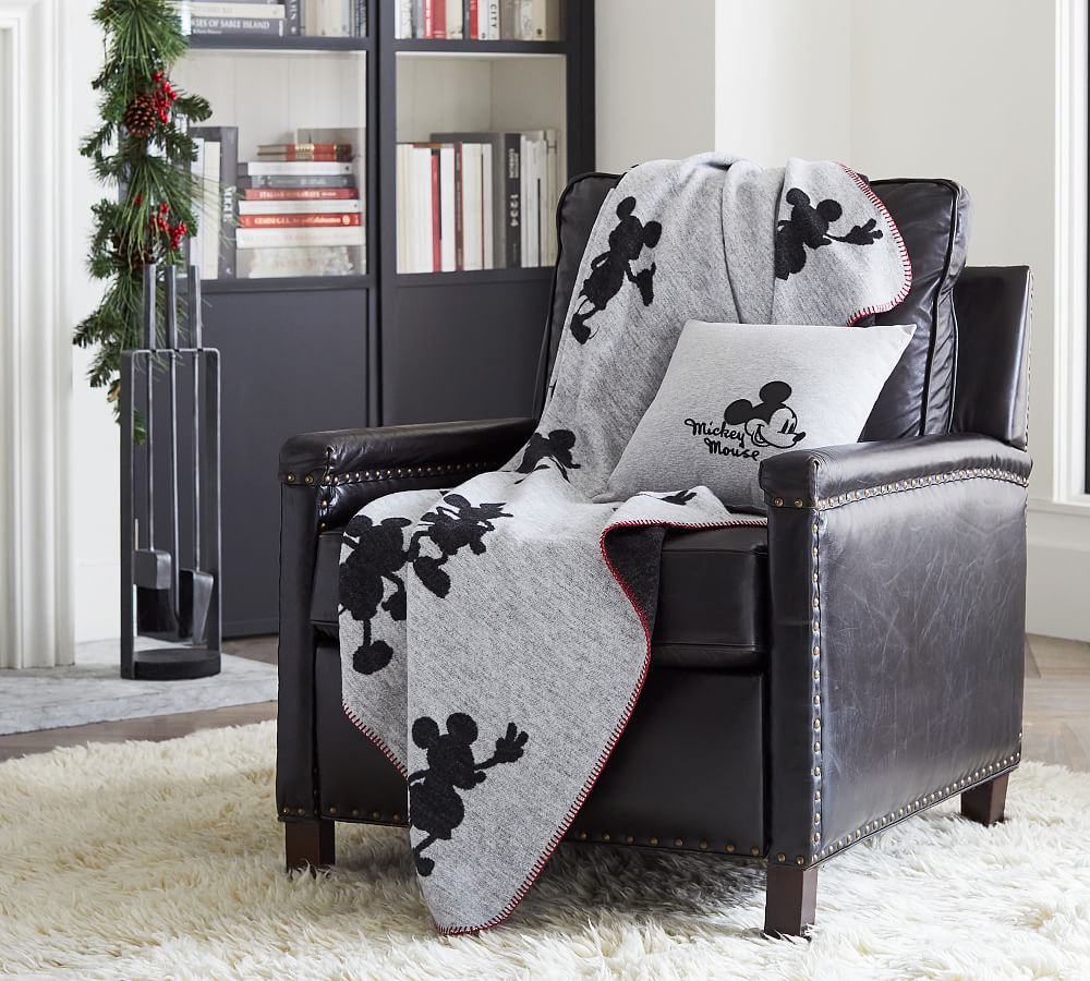 Disney Mickey Mouse Jacquard Reversible Throw Blanket | Pottery Barn