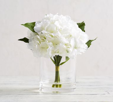 Faux White Hydrangea Composed Arrangement | Pottery Barn