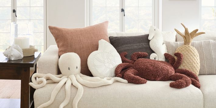 Octopus Shaped Pillow | Pottery Barn