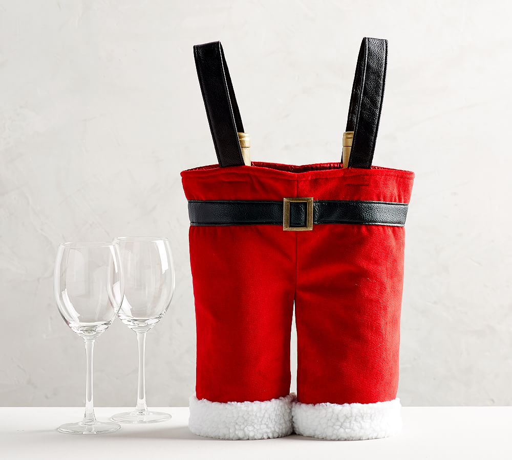 Santa's Pants Wine Bag