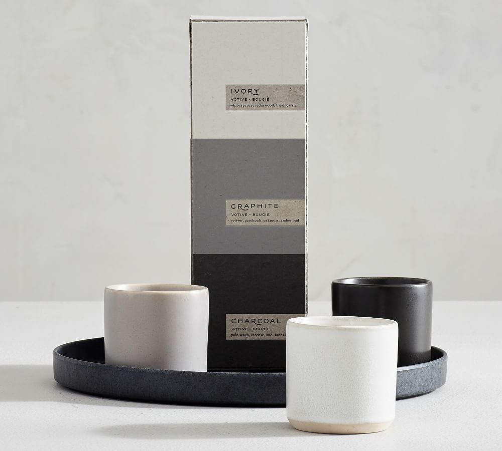 Mason Ceramic Scented Candle Gift Set