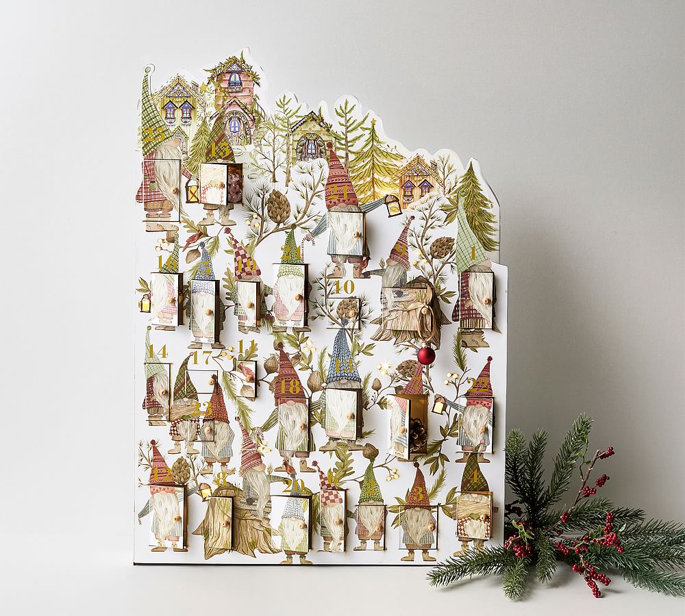 Light Up Gnome Advent Calendar Pottery Barn