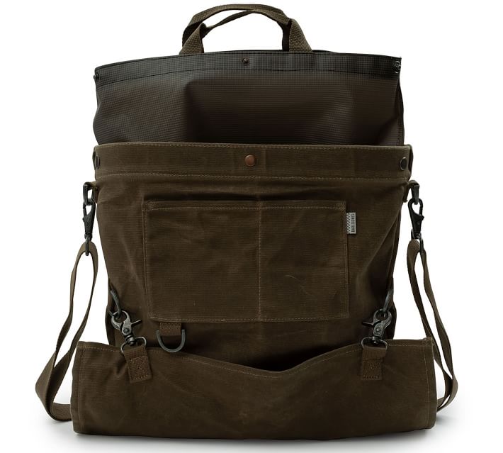 Mercer Convertible Backpack, Waxed Canvas, Mark and Graham