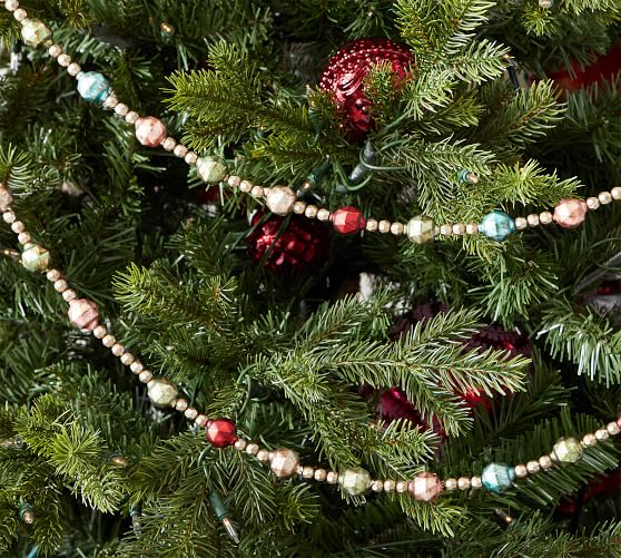 Mercury Glass Ball Garland Set of 3 Pottery Barn