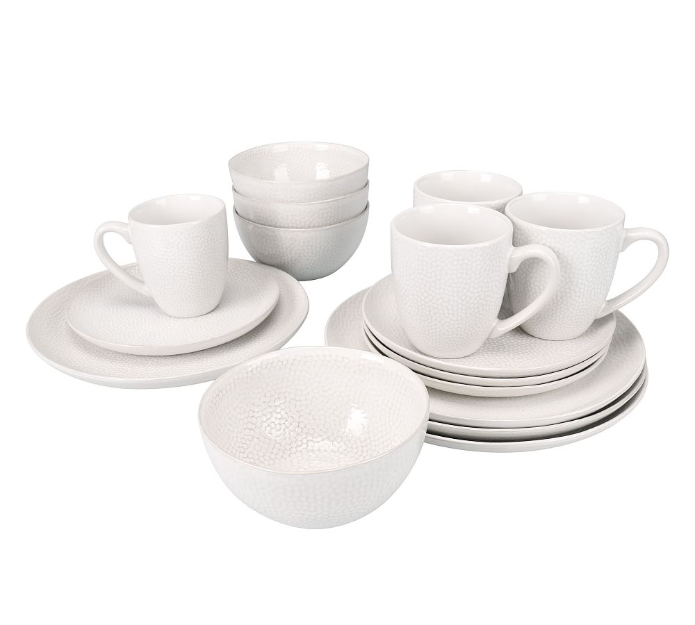 Serene Stoneware 16Piece Dinnerware Set Pottery Barn