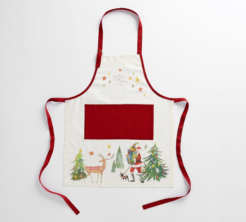 The Pot Holder and Apron Aisle at a Williams Sonoma Store at an
