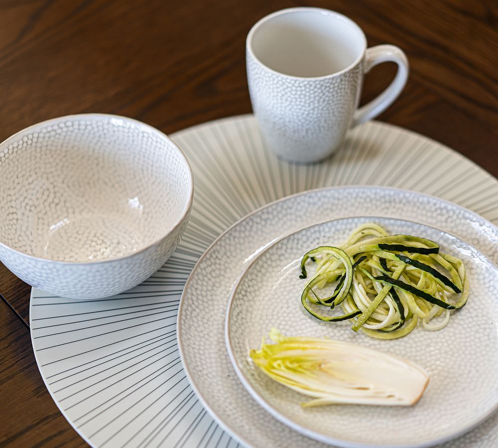 Serene Stoneware 16Piece Dinnerware Set Pottery Barn
