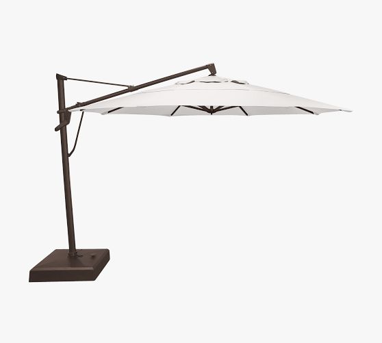 13' Round Breenan Cantilever Outdoor Patio Umbrella Pottery Barn